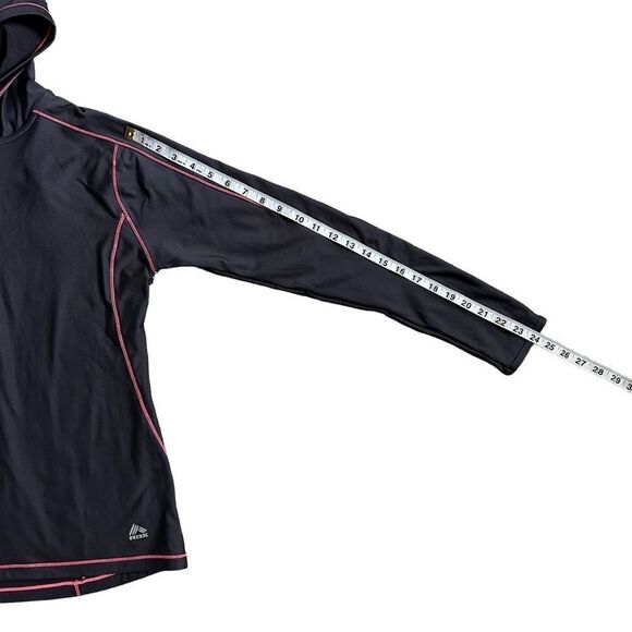 RBX Performance Gray & Pink Activewear Long Sleeve Hoodie Pullover Size Medium - Picture 10 of 12